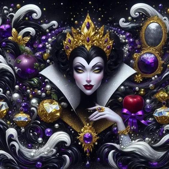 Disney-5D Kits de Pintura Diamante para Home Decor, DIY Arte Mosaico, Bordados de Vilões, Broca Completa, Ursula Desenhos Animados, Malévola, Fada Poeira, AB - Image 1