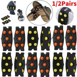 Anti Slip Escalada Crampons, Sapato Covers, Crampons Bundled, Neve Gelo Garras, Caminhada ao ar livre, Acessórios para caminhadas, 5 Stud - Image 1