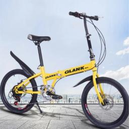 Bicicleta dobrável com freio a disco, velocidade variável, masculino e feminino, dragão lazer universal, ciclismo cidade, estudante, adulto pendulares, 20 em, 2024 - Image 2