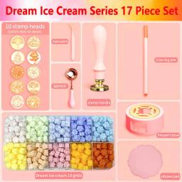 Kit de selo de cera 17/18/23/26pcs, aquecedor, caneta, decoração perfeita para convites de casamento para presente e artesanato - Image 1