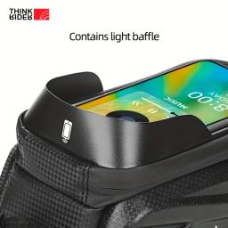 ThinkRider-Impermeável Touchscreen Saco Da Bicicleta, Quadro 2L, Tubo Frontal, Saco De Ciclismo, Suporte Da Caixa Do Telefone, 7 Polegadas, Acessórios De Bicicleta - Image 4