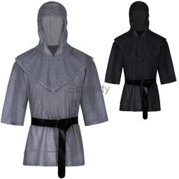 Fato de Cosplay com Braçadeiras e Cinto Masculino, roupas para Adulto, Renascentista, Medieval, Nobre Cavaleiro, Trajes Cruzados - Image 3