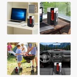 Portátil Mini USB 5V Refrigerador, Bebida, Bebida, Latas, Refrigerador, Aquecedor, Refrigerador para Carro, Laptop, PC, Computador, Preto, Vermelho, 2024 - Image 6