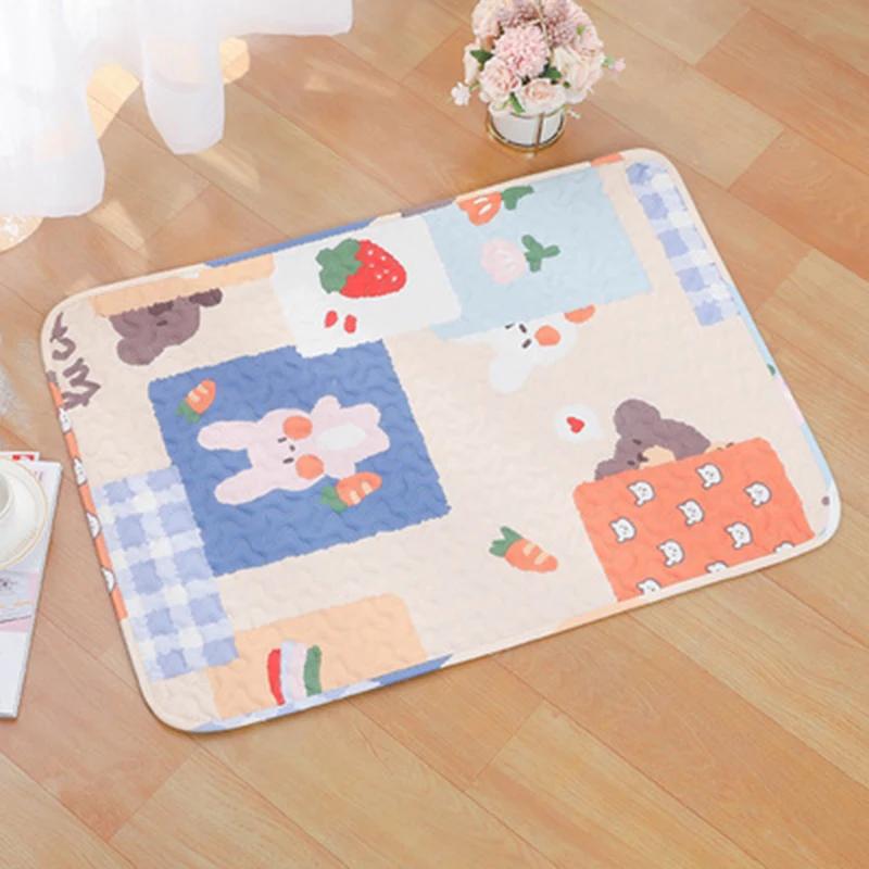 Tapete de gaiola multi-padrão bonito, almofada de descanso de coelho, tapete de cobaia, almofada re-lavável antiderrapante de gato, suprimentos de pequenos animais, verão - Image 1