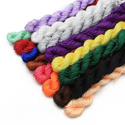 Nylon Cord Thread para DIY Jóias, nó chinês, macramé, rattail, colar, pulseira, acessórios têxteis para o lar, 25 cores, 2pcs por lote - Image 3