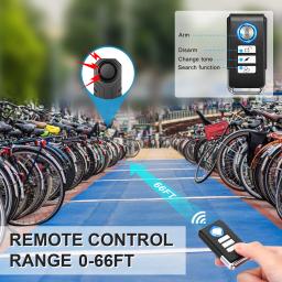 Zexmte-Bike Alarm sem fio com Set Remote, Anti-Roubo, Vibração, Sensor de Movimento, bicicleta, motocicleta, Veículos Segurança Alarmes, 113dB - Image 2