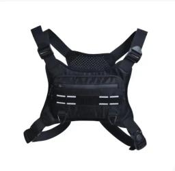 Resistente à água Sports Chest Bag, Pacote de peito dianteiro leve, Saco de colete com suporte de telefone embutido, Armazenamento extra - Image 2