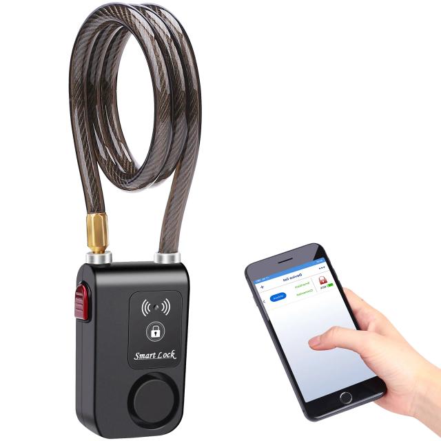 Sistema de Bloqueio de Bicicleta com Alarme Inteligente e Controle Bluetooth à Prova d'Água IP55