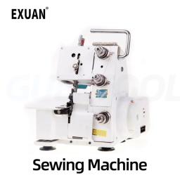 300W Máquina de costura de Overlock Desktop de quatro linhas domésticas Com código de borda costura de borda Máquina de costura Overlock Máquina de costura Lockstitch do escritório Com luz LED - Image 1