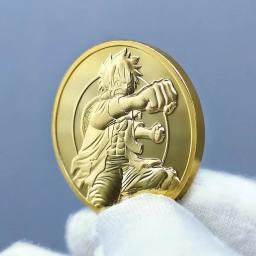 One Piece Moeda Comemorativa Anime, Moedas De Ouro, Lembrança De Roronoa Zoro, Coleção De Arte, Presentes De Metal - Image 2