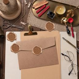 30 pçs selo de cera adesivos amor recém-casado arco-nó grinalda com palavras abrir-me obrigado diy convites de casamento envoltório de envelope festivo - Image 6