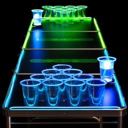 Dobrável LED Brilhante Beer Pong Table, OEM, 8ft - Image 2