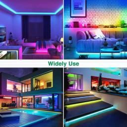 RGB Flexível LED Neon Strip Light, Tuya Smart Life, DC 12V, Fita LED para Casa, Decoração para Festa, DIY, Trabalhar com Alexa, Google Home - Image 6