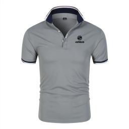 Camisas polo masculina e feminina, Pilotos de Avião, Camisa Lazer, Estampa Airbus, Verão - Image 2