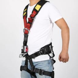 Metade do corpo cinto de segurança ajustável escalada cinto para escalada árvore escalada resgate de incêndio formação em expansão rappelling - Image 4