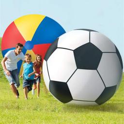Bola De Futebol De Grama Inflável, PVC Espessado, Peça De Jogo De Água Ao Ar Livre, Escola E Jardim De Infância Esportes Divertidos, Bola De Futebol De Praia - Image 2