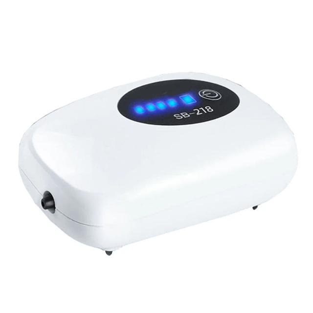 Compressor Portátil de Ar para Aquário com Oxigenador USB - 4800mAh para Pesca e Acessórios de Tanque de Peixes