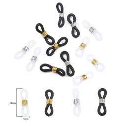 Ajustável Anti-Slip Eyeglass Cadeia Termina, Óculos de borracha Retainer, Óculos End Conectores, Óculos Acessórios, Anel Strap, 50Pcs - Image 5