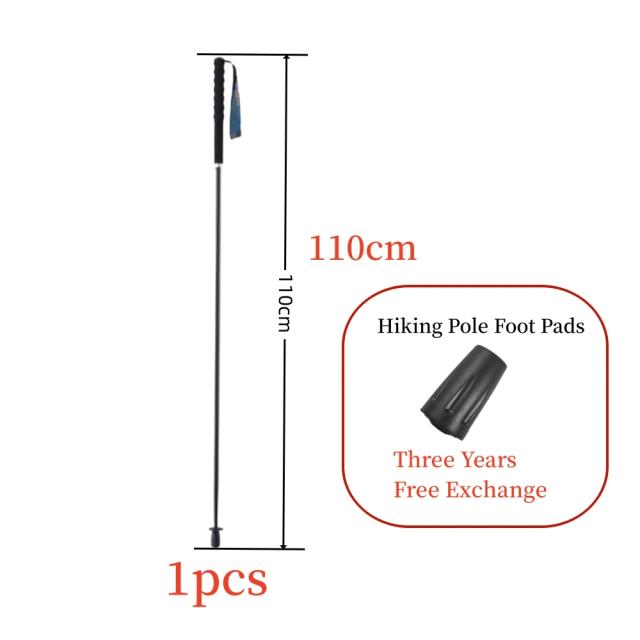 Polo de Montanhismo Dobrável e Portátil em Fibra de Carbono para Caminhadas - Leveza de 110g a 130g