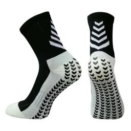 Meias de futebol antiderrapantes para homens e mulheres, espessadas, respiráveis, treinamento, esportes, ao ar livre, corrida, ciclismo, futebol, 1 par - Image 3
