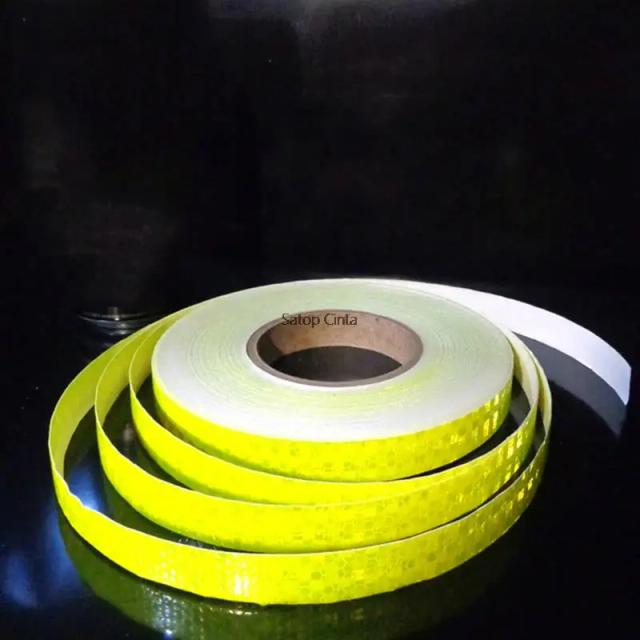 Adesivo Reflexivo Fluorescente para Bicicletas e Carros - Fita Impermeável de Segurança MTB 1'' x 33FT