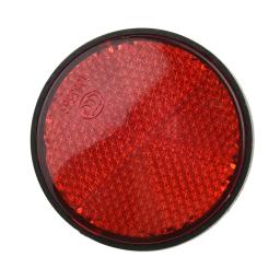 Refletor plástico redondo para bicicleta e motos, Acessório reflexivo para bicicleta, Segurança noturna ciclismo, 1pc - Image 5
