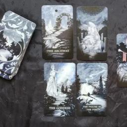 O Oráculo Infinito 9*6cm Um Baralho de Oráculo Myriorama Ilustrado à Mão 56 Pcs Cartões - Image 4