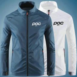 Casaco impermeável e impermeável para ciclismo masculino, MTB, Moto, Poc, bicicleta, manga comprida, corta-vento anti-UV, mountain bike, casaco de vento, verão, 2022 - Image 1