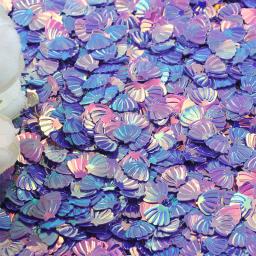 Shining Shell Confetti Glitter, Iridescente Suprimentos DIY, Baby Shower, Decorações de Festa de Aniversário Sereia Meninas, Favores DIY, 15g por pacote - Image 1