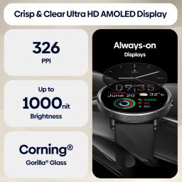 Zeblaze-Smartwatch GTR 3 Pro para homens e mulheres, display AMOLED, fazer e atender chamadas telefônicas, smartwatch fitness em aço inoxidável 316L - Image 3