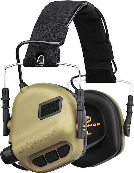 Protetor Auricular Tático Earmor M31 com Tecnologia Eletrônica: Sua Proteção Auditiva Ideal para Tiro e Atividades ao Ar Livre