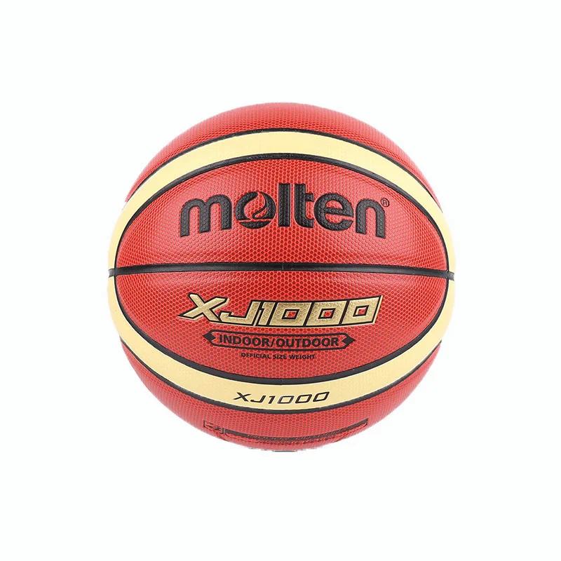 Bola de basquete de couro fundido PU para homens e mulheres, treinamento de partidas indoor e ao ar livre, tamanho oficial 7, 6, 5, XJ1000 - Image 1