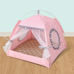 Cama dobrável para cães e gatos, Pet House, Basket Beds, Casa, Almofada, Canil Products, Sweet Princess, Fofos, Gatinho, Casa - Image 3