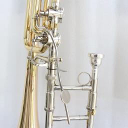 Alta qualidade instrumento trombone profissional Bb/F/G/D chave trombone ouro cobre sino lacado ouro trombone baixo - Image 4