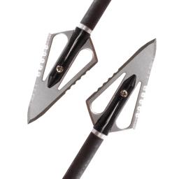 Lâmina de arco e flecha em aço inoxidável para caça Parafuso Broadhead Ponta de seta para arco e caça 100 grãos 6 unidades por pacote - Image 5