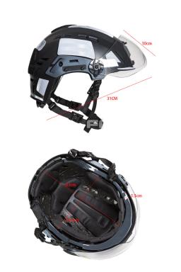 Capacete de segurança ajustável EX SAR, capacete protetor para escalada, equitação, trabalho ao ar livre, capacete de resgate, viseira de segurança - Image 6