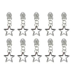 Star Shape Zipper Sliders Repair Kits, Sacos de vestuário para alfaiate, Acessórios de costura Suprimentos, 5 #, 10Pcs - Image 1