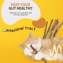 Cat Molar Self-Healing Chew Product, Catnip, Todo Natural, Aliviar o Tédio, Creme dental, Dentes Snack, Pet, 1, 2, 3Pcs Sticks por caixa - Image 4