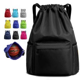Mochila com cordão esportivo de grande capacidade, bolsa de corda, academia, natação, praia, mulheres e homens, para segurar diariamente - Image 1
