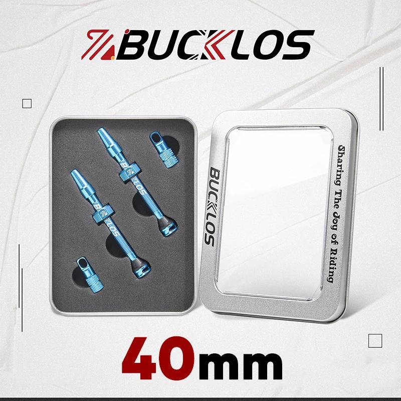 Bucklos f/v válvulas sem câmara de ar 40mm/44mm válvula presta de bicicleta de estrada liga de alumínio válvula de aro sem câmara de ar acessórios de ciclismo - Image 1