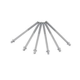 Tensão Tambor Varas com Parafusos Longos, Reparação e Manutenção Ferramentas, Percussão Musical Instrument Acessórios, 11cm, 6 pcs por conjunto - Image 5