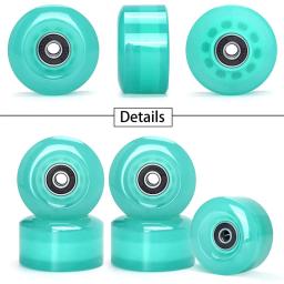Rodas de skate para exterior e interior, rolo de linha dupla, rodas PU, acessórios de patinação, 58mm x 32mm,82A, 8pcs - Image 6