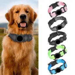Coleira reflexiva Pet com AirTag Suporte para gato e cão, colarinho ajustável durável, GPS, PC rígido, Pet Supply - Image 1