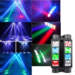 Moving Head LED Stage Effect Light, RGBW Beam, Som Ativado, Aplicação de Iluminação, Disco, Festa de Casamento, Discoteca, 50W - Image 5