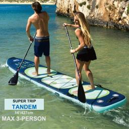 Aqua marina-paddle board inflável para prancha de surf, 2 PESSOA, tamanho grande, para caiaque e caiaque - Image 1