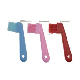 Shires Hoof Pick Brush Weaver Cavalo Grooming Equipamento Equestre Cor Aleatória - Image 4