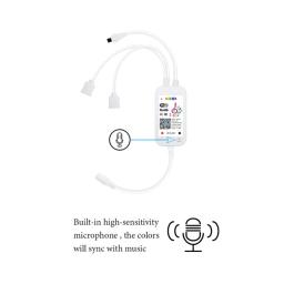 Controlador RGB WiFi para luzes LED Strip, controle remoto, SMD5050, 2835, DC5-24V, funciona com Alexa e Google Home - Image 4