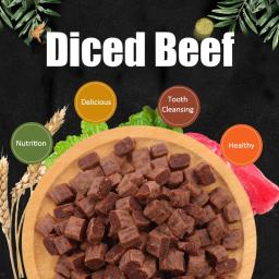 Dog Snacks Beef Partículas Atraentes e Digerentes, Nutritious Delicious, Chewy Training, Recompensas para cachorros adultos, Pet Food Snacks - Image 3