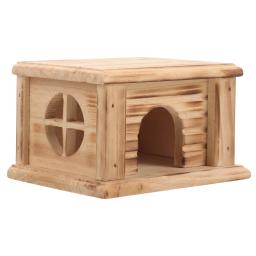 Casa De Esconderijo De Madeira Para Pequenos Animais, Pet Cage Supply, Refúgio De Descansar, Hamster, Coelho - Image 4