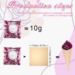 Confete de casamento para festa, flor seca natural, decoração de casamento biodegradável, festa de aniversário, pétala de rosa vermelha, DIY, biodegradável - Image 2